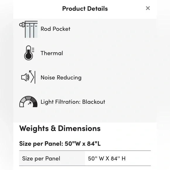 Olivia Signature Velvet Curtains | 2 Single Panel Blackout Curtains | 50"W; 84"L - Picture 6 of 10